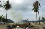 Mange turister mistede livet i den thailandske Krabi provins, da tzunamibølgen ramte i december. Også Brian Screen fra Storbritannien troede, at han havde mistet sin kone og datter, men i forgårs blev de atter forenet. - Arkivfoto: AP 
