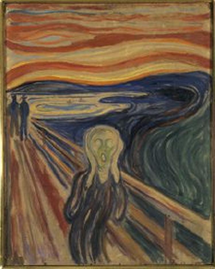 'Skriget' blev stjålet fra Edvard Munch-museet i Oslo sidste sommer. - Foto: AP 