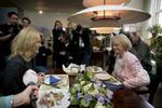 De to partiledere under den hyggelige frokost. - Foto: Jens Dresling 