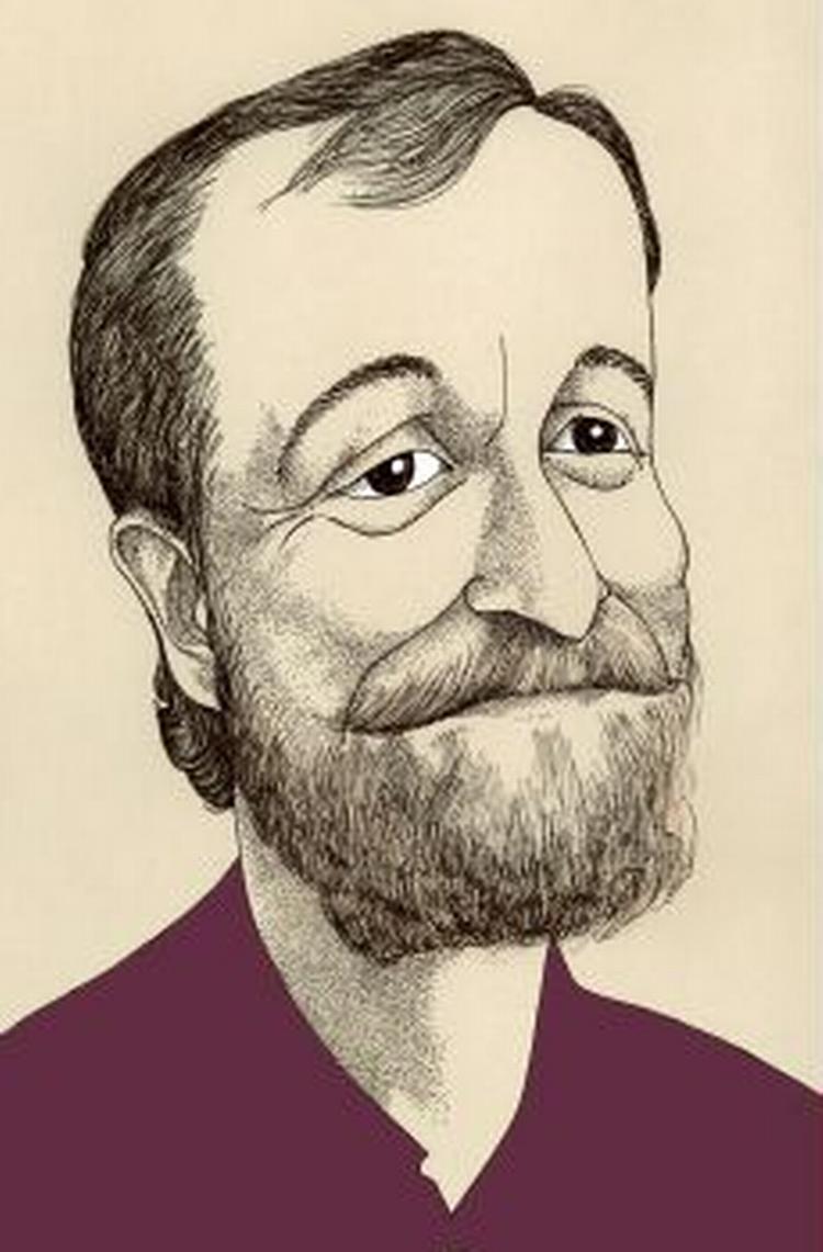 Ebbe Kløvedal Reich. - Tegning: Anne-Marie Steen Petersen 