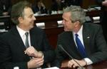 Blair og Bush besluttede sig ifølge Sunday Times for en militær indsats i Irak allerede i sommeren 2002. - Foto: AP 