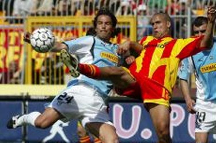 34 mål i syv søndagskampe er meget usædvanligt i Italien. Her foto fra kampen mellem Lecce og Lazio, som det gul-røde hjemmeholdet vandt 5-3. - Foto: AP 