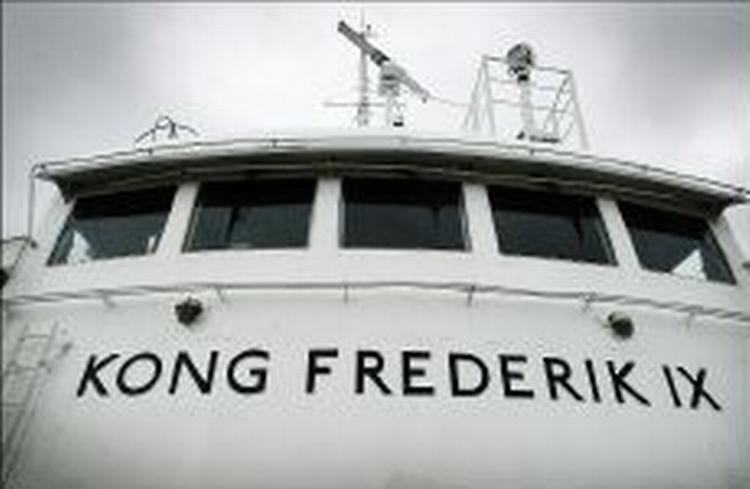 Den tidligere Storebæltsfærge 'Kong Frederik IX' skal hugges op på en strand i Indien. - Foto: Morten Langkilde 