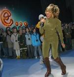 Tina Turner under en prøve før showet i Parken. - Foto: AP 