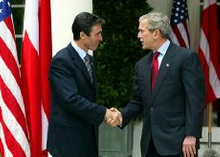 Den amerikanske præsident har igen inviteret statsminister Anders Fogh Rasmussen til Det Hvide Hus. - Foto: AP 