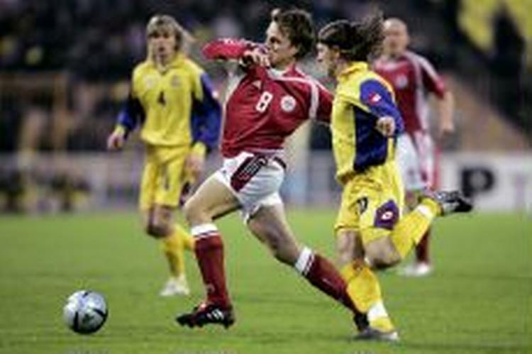 Jesper Grønkjær har fortsat problemer med bentøjet. - Foto: Thomas Borberg 