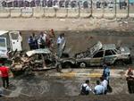 Fire personer blev dræbt, da en selvmordsbomber i dag sprængte sig selv i luften i Bagdad. - Foto: AP 