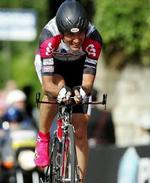 En koncentreret Ivan Basso på vej mod triumfen og den samlede andenplads. - Foto: AP 
