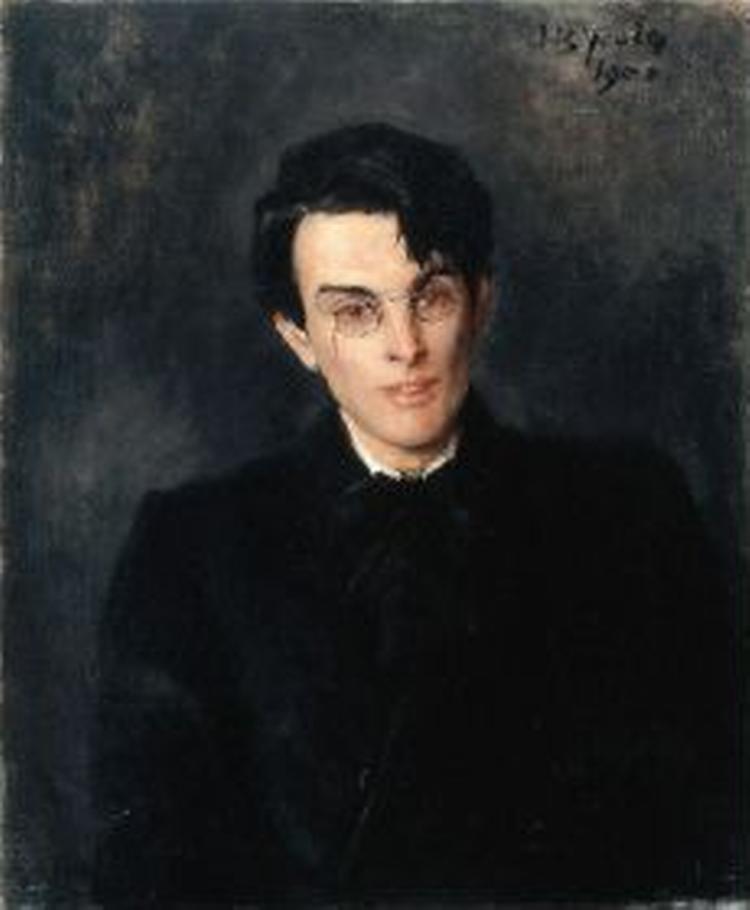 NYT BLOD. William Butler Yeats, malet af John Butler Yeats i 1900, da han havde været i England i fire år. - Foto: National Gallery of Ireland 