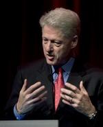 Clintons møde med Fogh gik langt over tiden. - Foto: Jens Dresling 