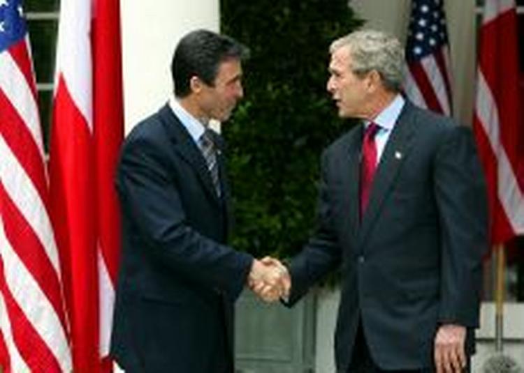 Fogh besøgte sidste gang George W. Bush i maj sidste år. - Arkivfoto: AP 