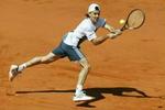 Guillermo Coria's dommedagsbaghånd var ikke nok til at slå Gaston Gaudio i sidste års finale i French Open. - Arkivfoto: AP 