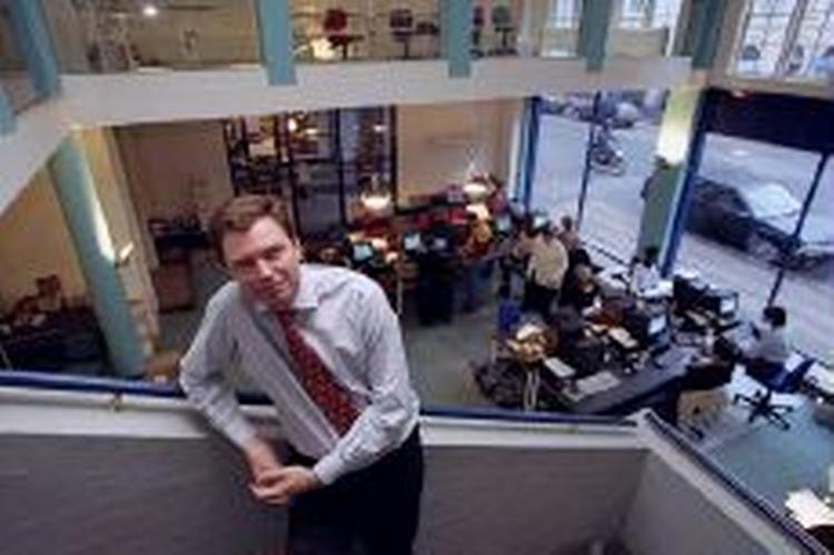 Finansmanden Klaus Riskær Pedersen gjorde comeback med etableringen af Cybercity i 1995. Nu overvejer han sagsanlæg mod ejerkredesen, der har solgt til Telenor. - Arkivfoto: Ole Buntzen 