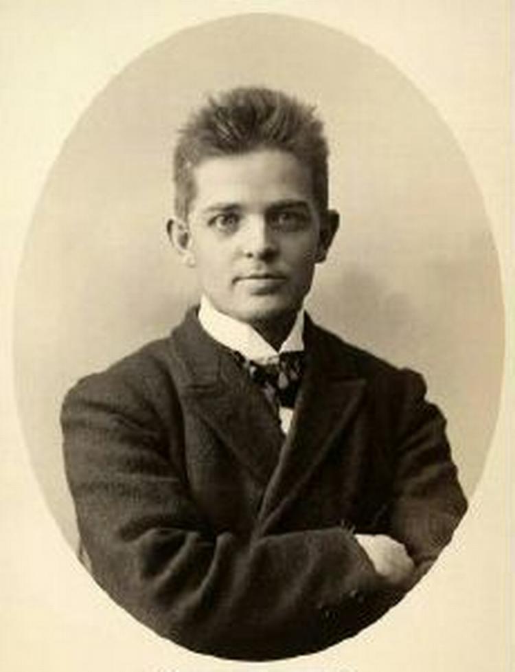 Carl Nielsen som ung. - Foto: Hansen og Weller 