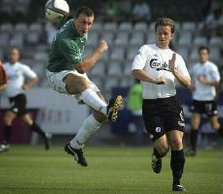 Gravgaard (t.v.) i aktion for Viborg. - Arkivfoto: Andreas Szlavik. 