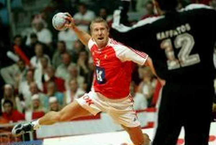 Kasper Nielsen tager igen syd for grænsen til danskerklubber Flensburg. - Foto: Lars Poulsen 