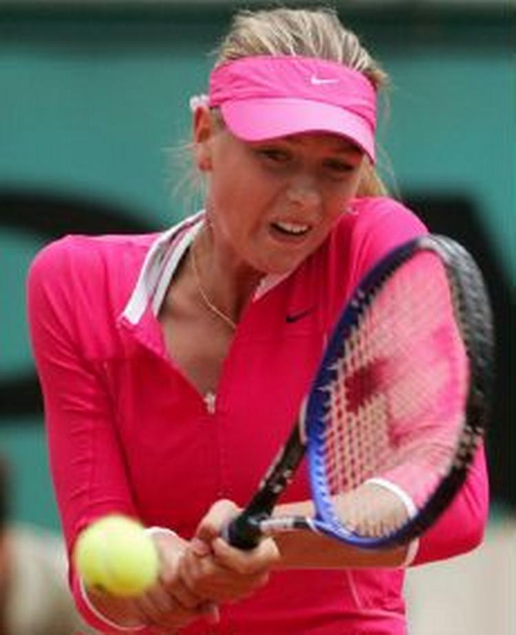 Marija Sharapova er klar til kvartfinalen. - Foto: AP 