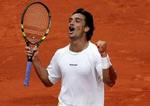Mariano Puerta jubler efter dagens triumf i Paris. - Foto: AP 