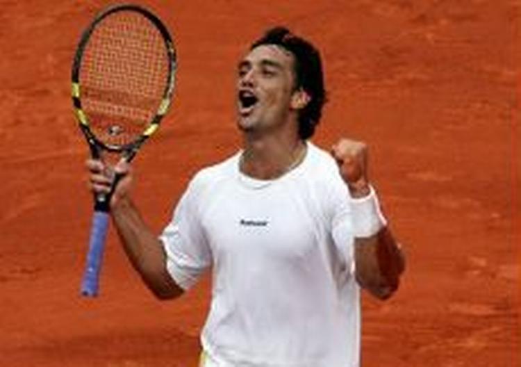 Mariano Puerta jubler efter dagens triumf i Paris. - Foto: AP 