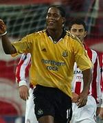 Kluivert, her i Newcastles udebanedragt, skal tilbage til Spanien. - Foto: AP 