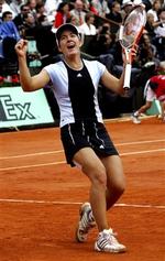Justine Henin-Hardenne vandt i overlegen stil. - Foto: AP 