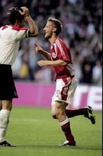 Martin Jørgensen scorede det sidste mål for Danmark. - Foto: Thomas Borberg 