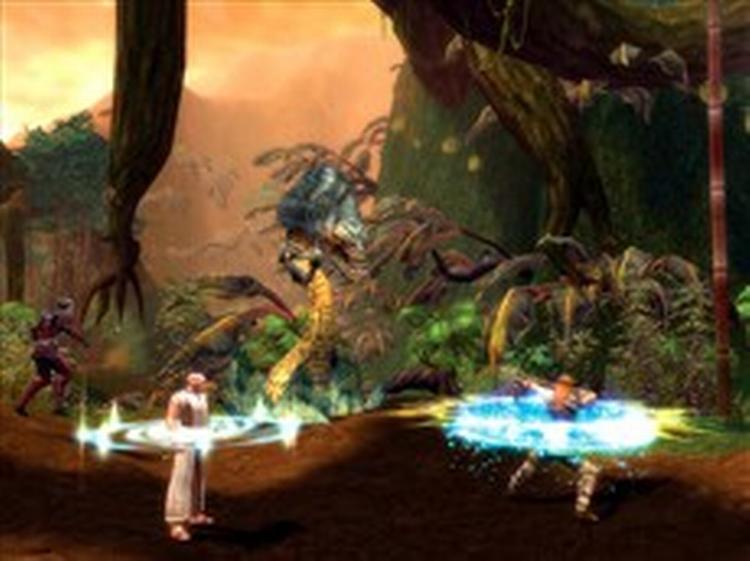 Fantasiverdenen i  Guild Wars  er guddommelig smukt sat op, men for et online-rollespil savner man i høj grad mere social omgang med de andre spillere. 