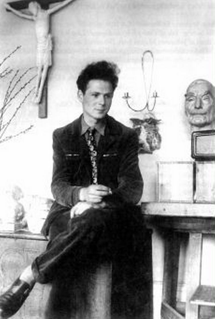 Peter Seeberg i 1950.   Foto fra bogen  Peter Seeberg og Hald 