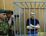Mikhail Khodorkovskij under retssagen i Moskva. - Arkivfoto: AP 