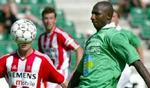 Abdul Sule i kamp for AB. - Arkivfoto: Thomas Wilmann 