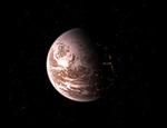 En tegneres opfattelse af hvordan planeten kan se ud. Endnu har ingen set planeten. - Foto: Trent Schindler/ NSF 