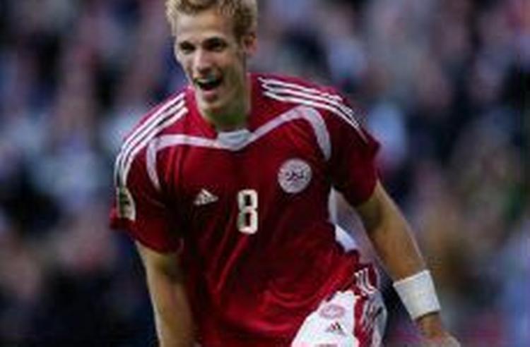 Søren Larsen fulgte op på succesen mod Albanien med det afgørende mål mos Malmø FF. - Arkivfoto: Anders Birch 