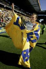 Morten Wieghorst efter den sidste kamp på topplan. - Foto: Jens Dresling 