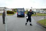 Rockersagen i Randers begyndte i september sidste år i en forhenværende teknisk skole. Sagen har været tæt bevogtet af politiet. - Arkivfoto: Claus Bonnerup 