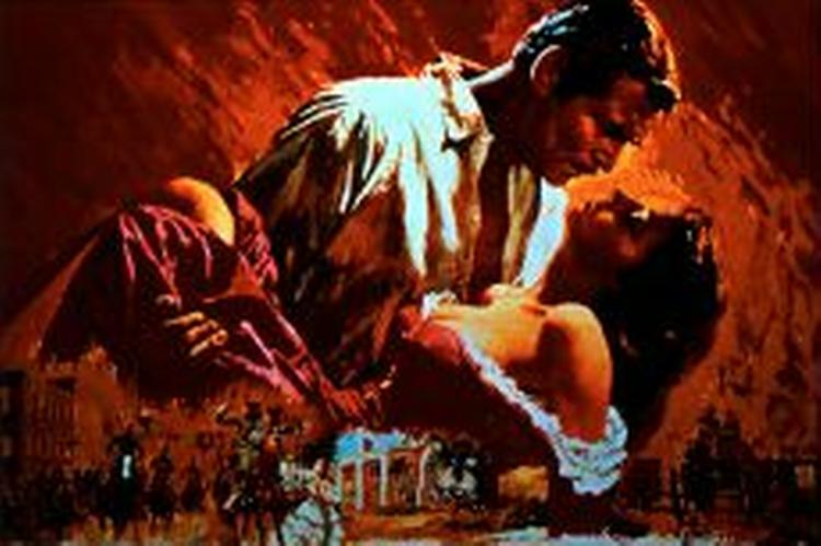 Rhett Butler og Scarlett O'Hara i 'Borte med blæsten'. - Foto: Millenium Films 