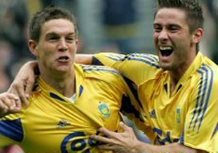 Brøndby skal i sæsonen 2005-06 forsvare guldet. - Foto: Lars Poulsen 