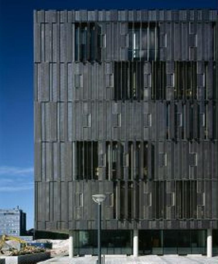 Sampensions facade er fundet prisværdig i England.   Foto: 3xN 