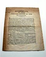 Med denne videnskabelige artikel om elektromagnetismen slog den danske fysiker Hans Christian Ørsted i 1820 sit navn fast for altid   her er det eksemplar, Danmarks Farmaceutiske Højskole har fundet i et pengeskab.   Foto: DFU. 