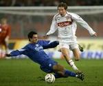 Hleb afdribler en forsvarsspiller fra Bochum: - Arkivfoto: AP. 