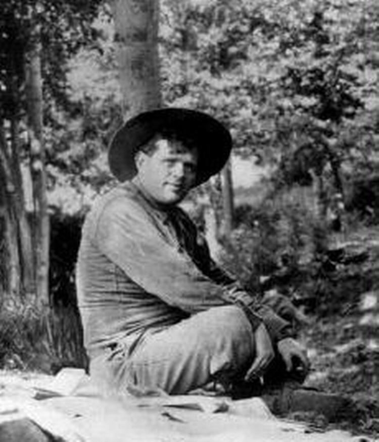 Jack London fanget i sin land-drøm, som endte med at handle langt mindre om landbrug og natur end om kulturel præstation. Forfatteren døde i en alder af 40, brugt op af sprit, slid og dårlig kondition.   Foto: Polfoto 