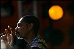 Snoop Dogg leverede ferm underholdning fra Orange Scene. - Foto: Anders Birch 