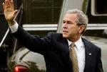 Det er præsident Bush, der sætter den trafikale dagsorden i hovedstadsområdet de kommende par dage. - Foto: AP 