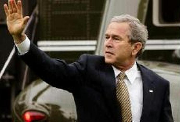 Det er præsident Bush, der sætter den trafikale dagsorden i hovedstadsområdet de kommende par dage. - Foto: AP 