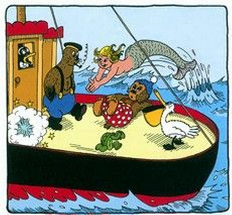 Rasmus Klump er tilbage. - Tegning: Vilhelm Hansen/Carlsen 