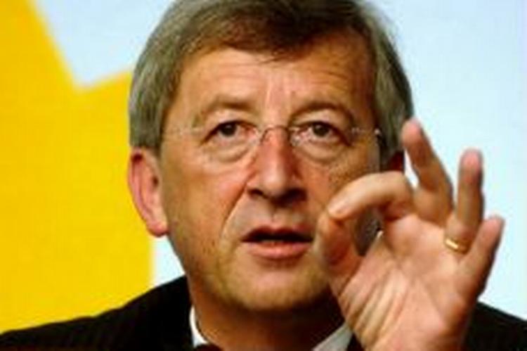 Premiermininster Jean-Claude Juncker roste ja-sigerne efter søndagens afstemning. - Foto: AP 