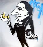 Grafitti-kunstnere fortolker den store danske digter. - PR-foto 