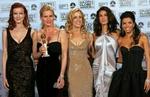 Fem af de desperate husmødre ved årets Golden Globe-Award-uddeling. - Foto: AP 