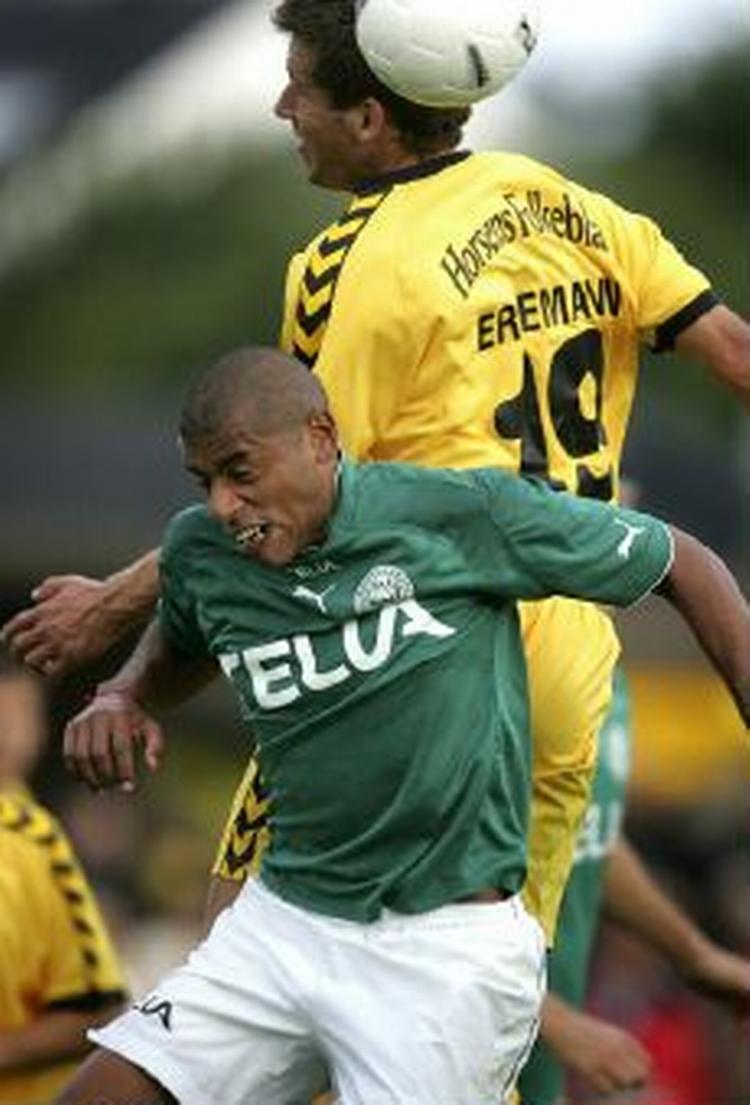 Mota scorede to gange mod Horsens, mens Høyer stod for den tredje scoring. - Foto: Andreas Szlavik 