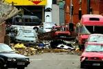 Skaderne i Birmingham løber op i mange millioner pund. - Foto: AP 