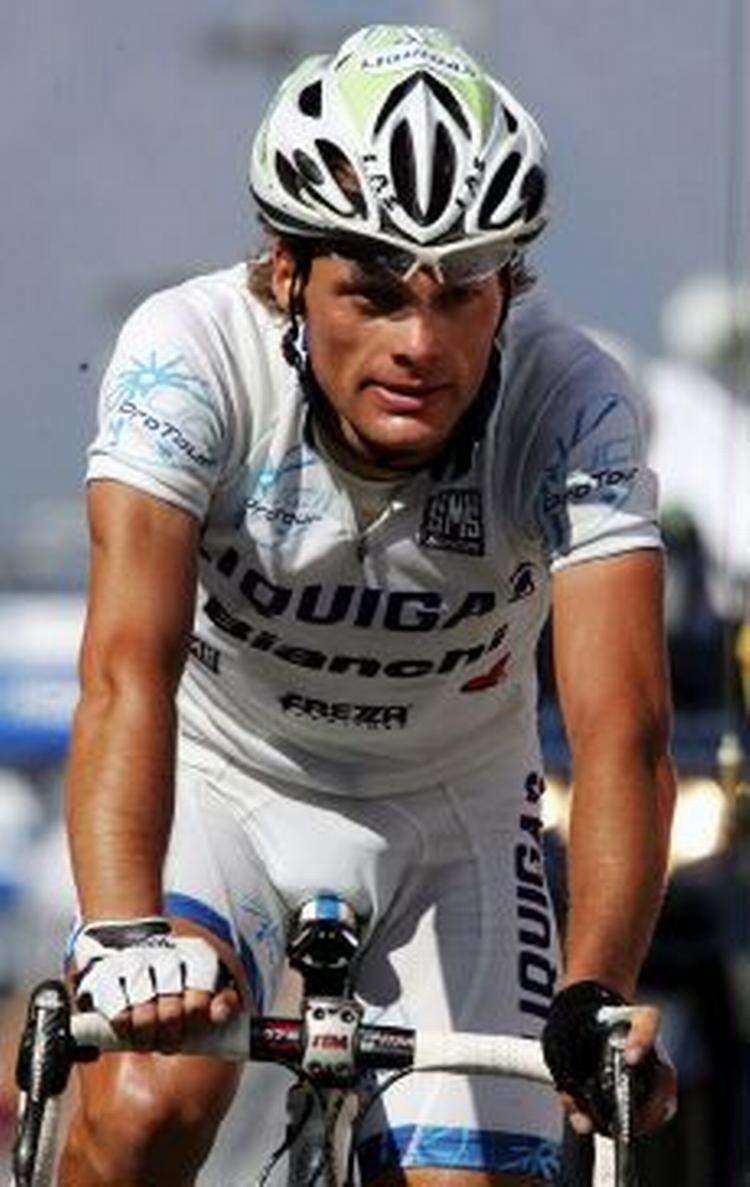 Selv om Danilo Di Luca siger noget andet, er den blonde sydlænding blandt favoritterne ved HEW Cyclassics i Hamburg. - Arkivfoto: AP 
